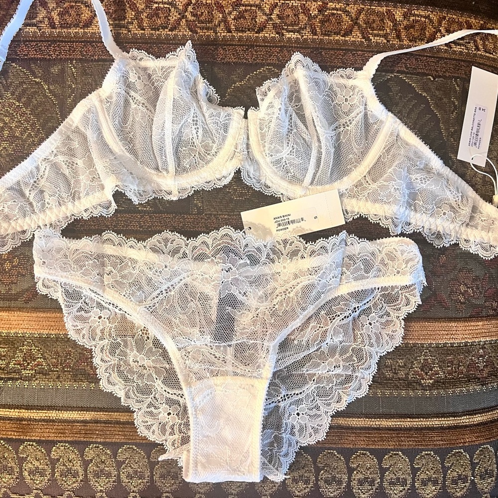 Elegant White Lace Lingerie Set
